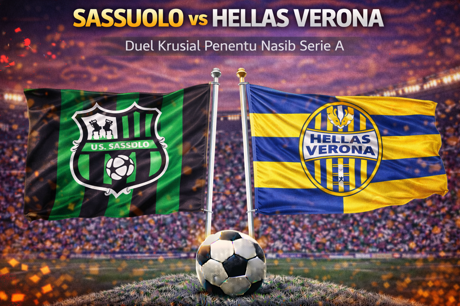 Prediksi Pertandingan Skor Sassuolo vs Hellas Verona