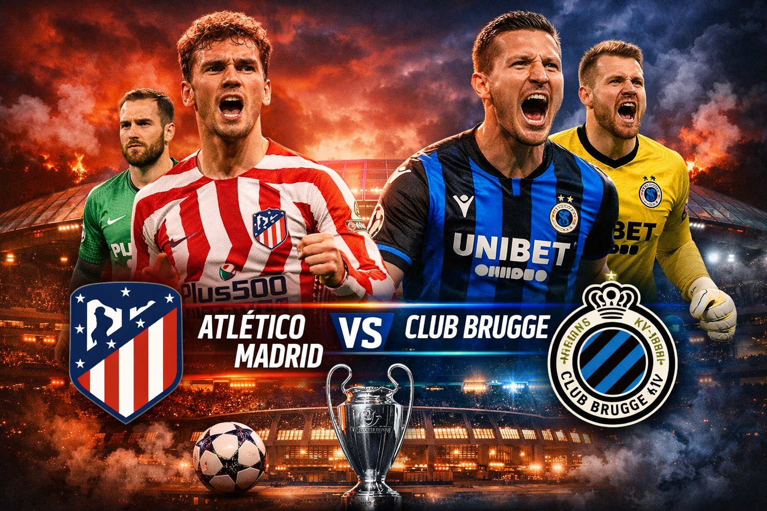 Prediksi Bola Skor Atl. Madrid vs Club Brugge