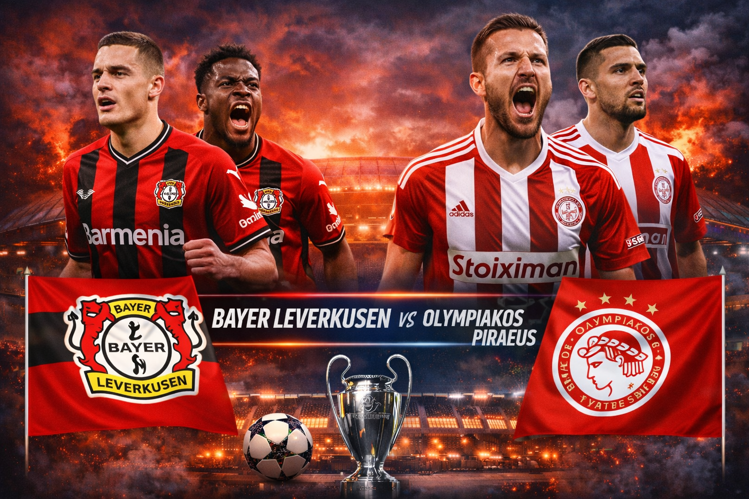 Prediksi Bola Skor Leverkusen vs Olympiakos Piraeus