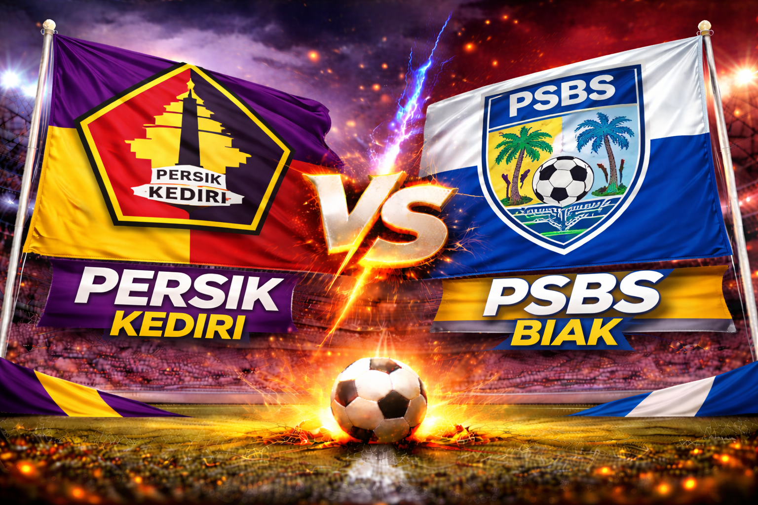 Prediksi Bola Skor Persik Kediri vs PSBS Biak