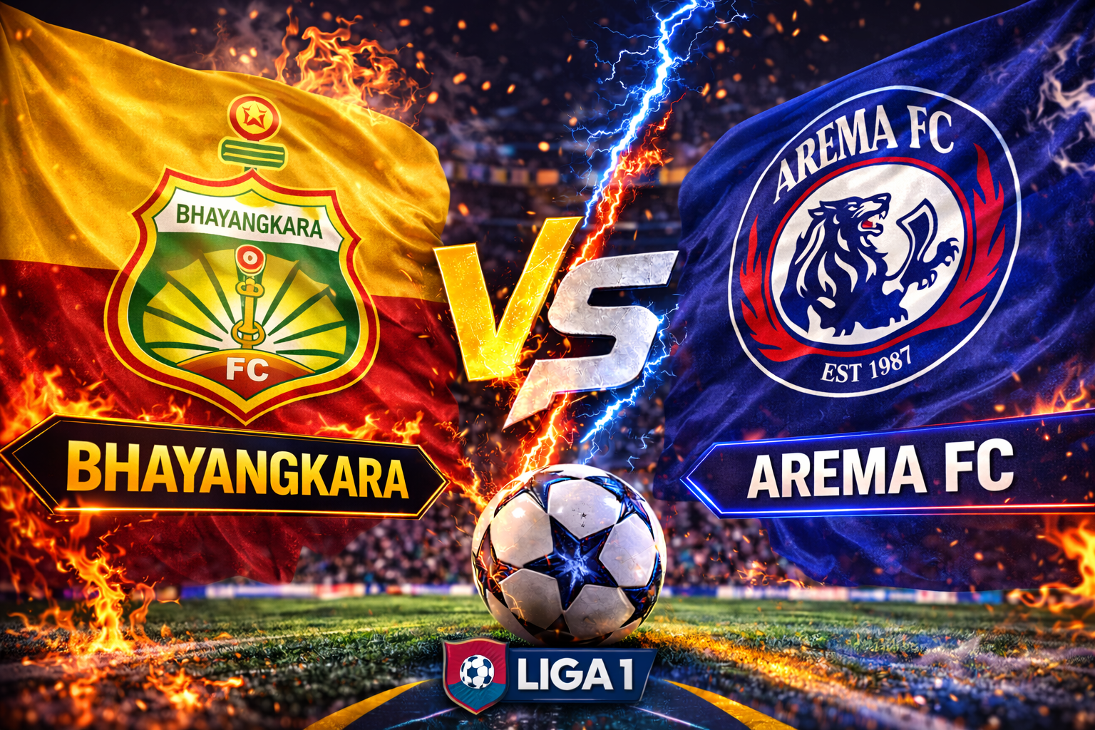 Prediksi Bola Skor Bhayangkara FC vs Arema FC